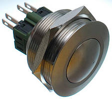 Кнопка антивандальная d34mm різьблення 30mm h34mm 4 контакти