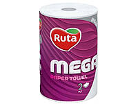Рушники паперові RUTA Ruta Mega 1 рулон 2 шари Білі