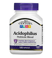 21st Century, Смесь пробиотиков Acidophilus, 100 капсул