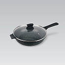 Сковорідка сотейник Maestro MR-1226-28 для кухні з кришкою, Сковорода антипригарна професійна з ручкою, фото 2