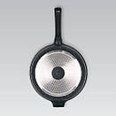 Сковорідка сотейник Maestro MR-1226-28 для кухні з кришкою, Сковорода антипригарна професійна з ручкою, фото 3
