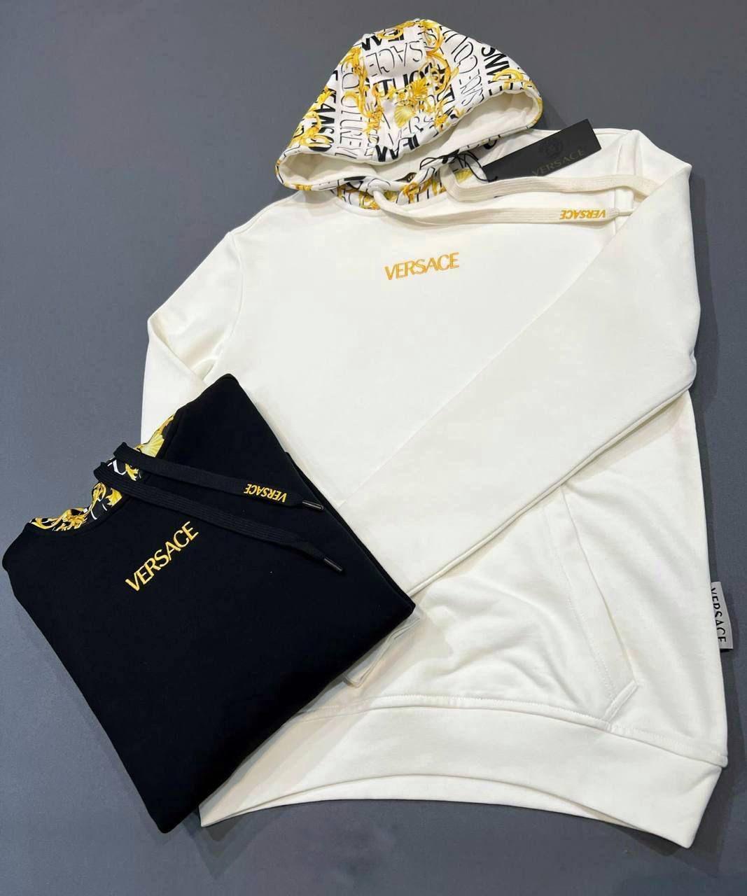 Чоловіча кофта худі Versace D11446 чорна S, L, XXL, фото 1