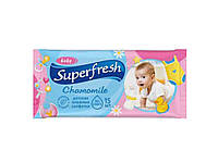 Вологі серветки SUPER FRESH 15шт Ромашка