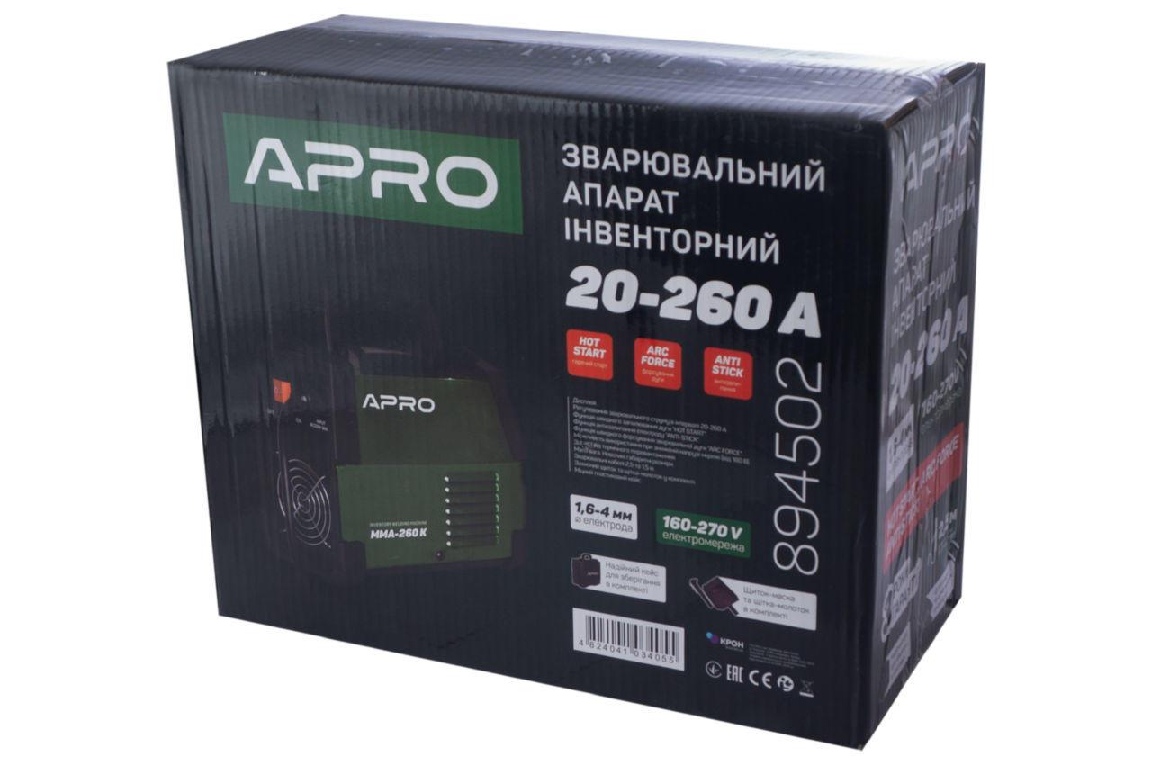 Сварочный инвертор Apro - MMA-260K - фото 7 - id-p1973962253