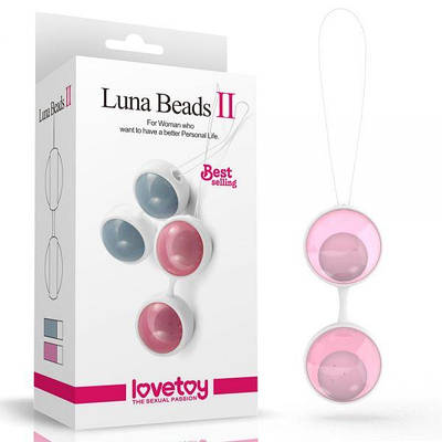 Вагінальні кульки Lovetoy рожеві Luna Beads 2