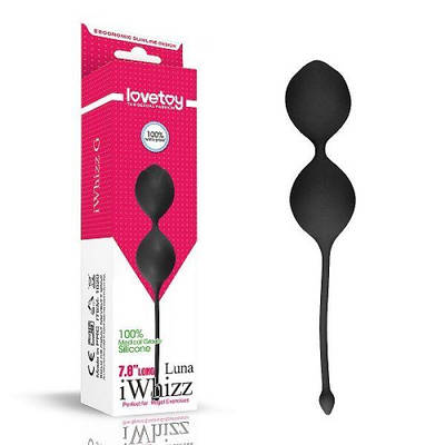 Вагінальні чорні кульки Lovetoy iWhizz Kegel Ball