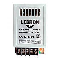 Блок питания для LED лент Lebron L-PS 12V 5A 60W 13-80-24