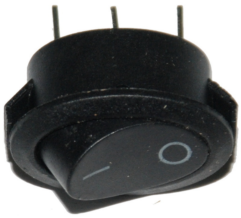 Тумблер овал 2 положення 3 контакти 17*25 mm 6A
