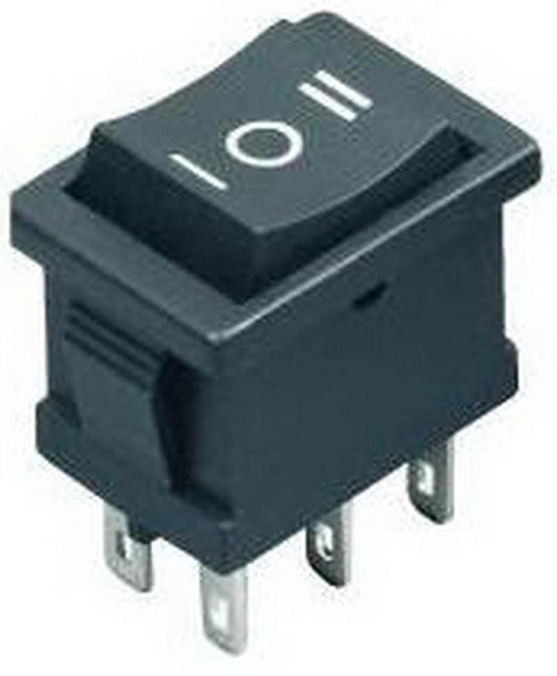 Тумблер 3 положення 6 контактів 15*21 mm 6A