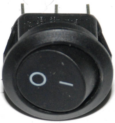 Тумблер круглий 2 положення 3 контакти d 23 mm 6A, фото 1