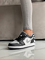 Nike Air Jordan Retro 1 Low Grey White Black 3 хорошее качество кроссовки и кеды хорошее качество Размер 36