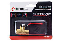 Кран шаровый воздушный Intertool - 1/4"В x 1/4"В