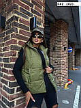 Осіння жилетка з капюшоном  642 (42), фото 6
