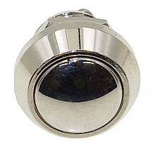 Кнопка антивандальная d18mm різьблення 12mm h17mm 2 контакти під гвинт, фото 4