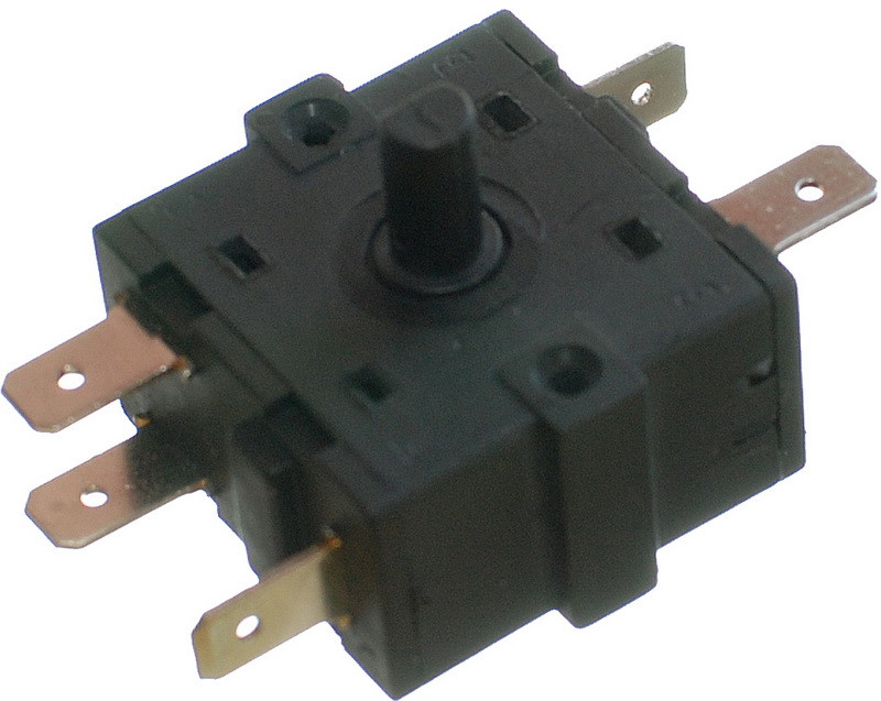 Перемикач поворотний 3 положення 5 контактів 32*32mm 16A