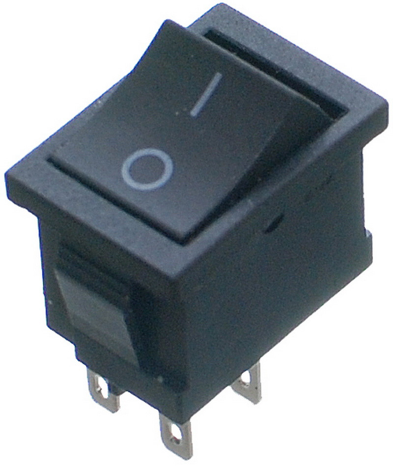 Тумблер 2 положення 4 контакти 15*21 mm 6A