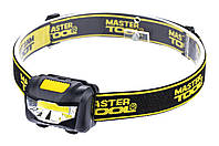 Фонарь налобный Mastertool - 1LED x 1 Вт x 3 режима