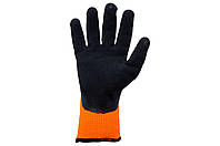 Перчатка Mastertool - латексная вспененная утепленная 11" (оранжево-черная) от магазина SL Gadget