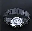 Чоловічий годинник Winner механіка з автопідзаводом (Скелетон) Чорний, фото 3