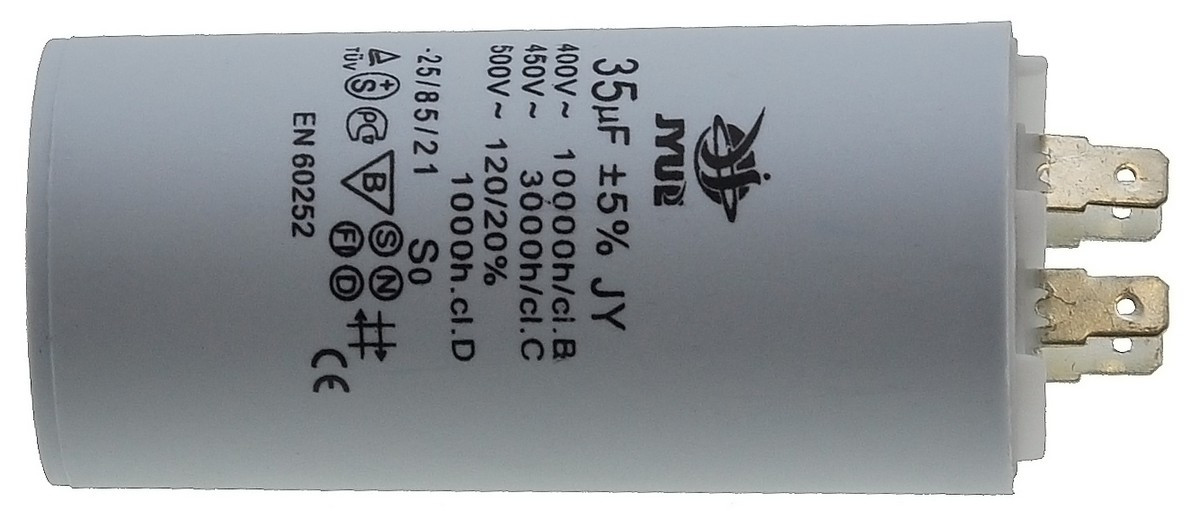Конденсатор JYUL CBB-60H 35мкф - 450 VAC клеми(45*94 mm)