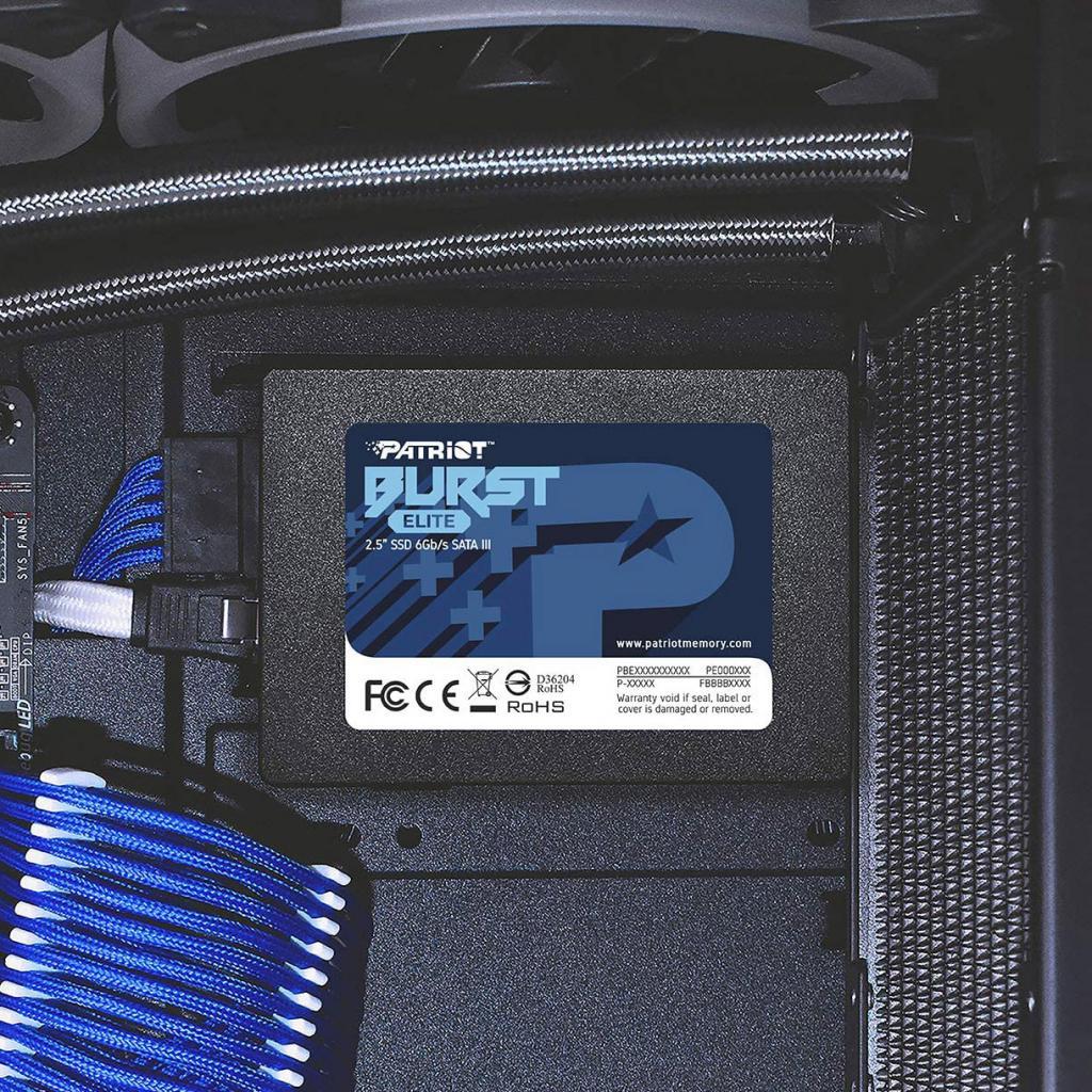 Накопичувач SSD Patriot Burst Elite 240 GB SATA III TLC (PBE240GS25SSDR)