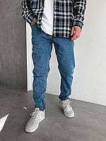 Стильні джинси Regular Fit зі щільного деніму в синьому кольорі