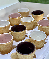 Оригінальний подарунок Їстівні чашки 10шт у наборі Печиво+шоколад для напоїв: кави, чаю, какао, морозива
