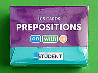 Картки. Prepositions / Прийменники (105 флеш-карток). English Student