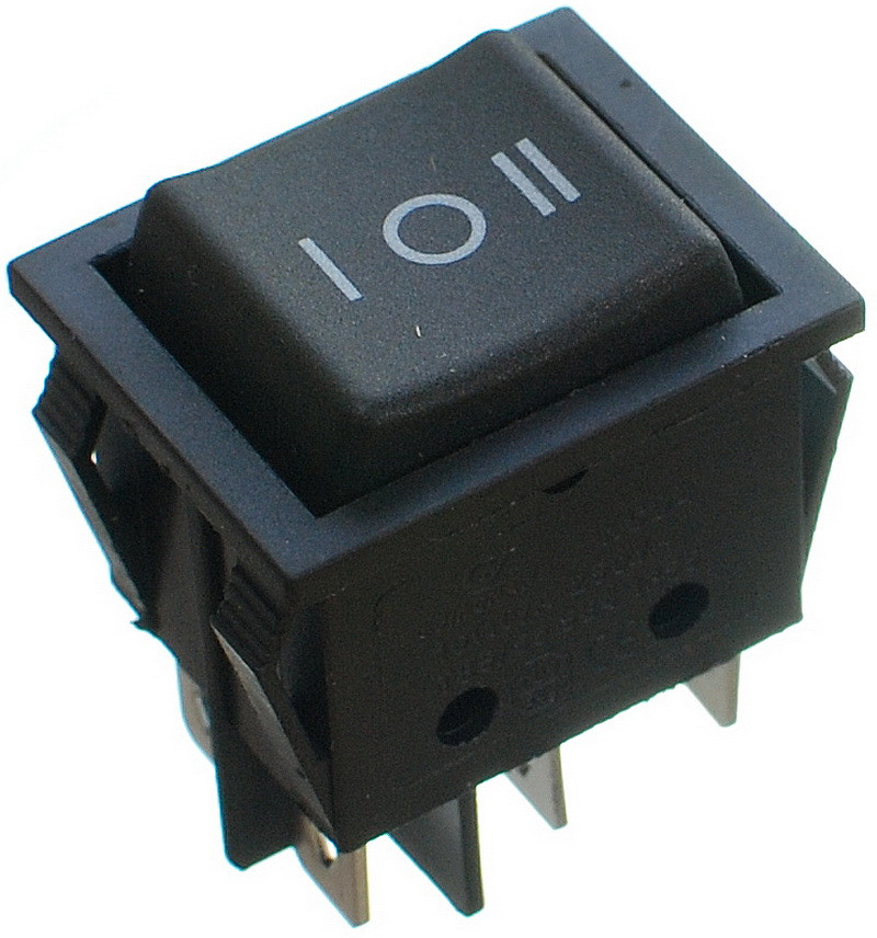 Тумблер 3 положення 6 контактів 25*32 mm 16A