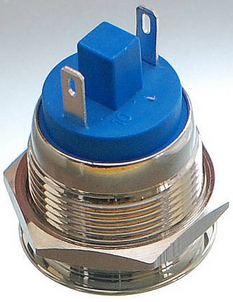 Кнопка антивандальная d22mm різьблення 19mm h29mm 2 контакти, фото 3
