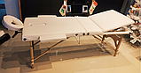 Дерев'яний складаний масажний стіл Aveno Life бежевий, фото 9