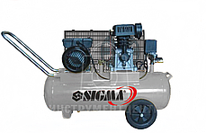 Компресор двоциліндровий ремінною 50л SIGMA 7044121