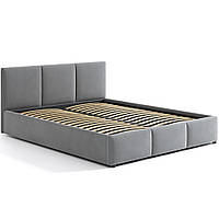Мягкая двуспальная кровать МОНА Серый 218х170х82h фабрика Doros (83110005)