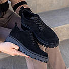 Комфортні туфлі з натуральної замші зі шнурками 36-41, фото 9