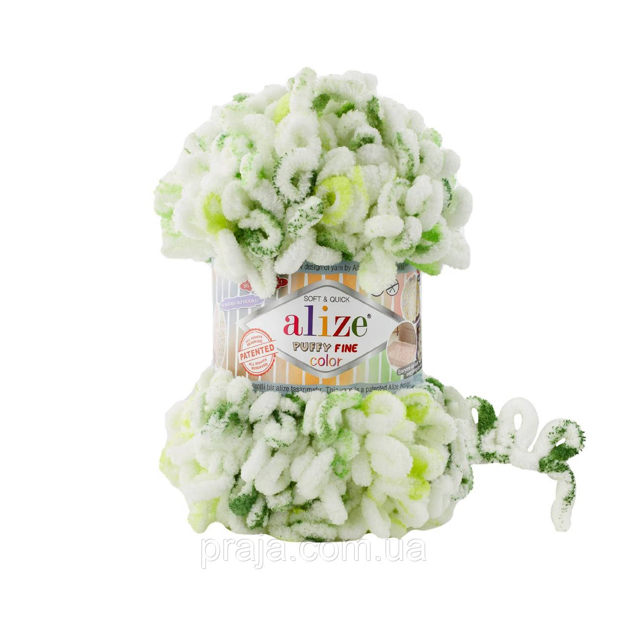 Пряжа Alize Puffy Fine Color (Пуффі Файн Колор) - 7627