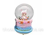 Скляна куля музична Казкові герої, фото 2