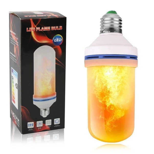 Лампа з імітацією ефекту полум'я вогню Е27 Led Flame Bulb