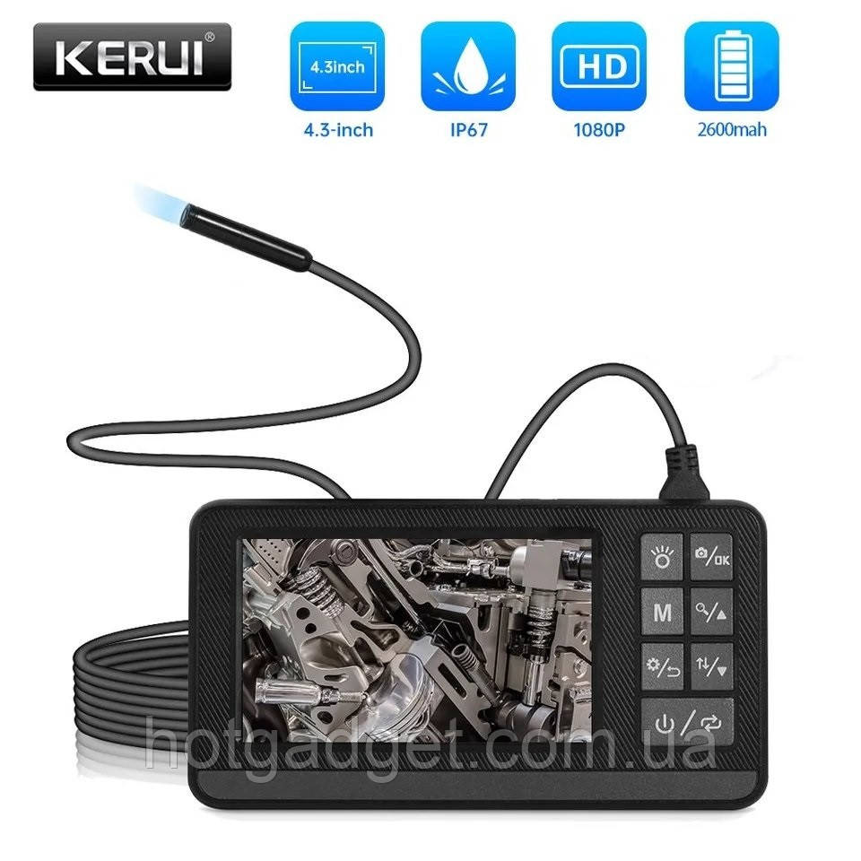 Ендоскоп з екраном Kerui Inskam P005 3 метри