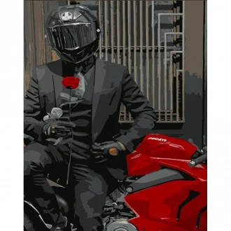 KMSS6756 Картина за номерами Улюблений на байці Strateg розміром 30х40 см, фото 1