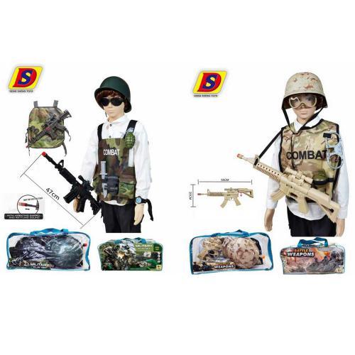 KMHT-2A-4A Набір амуніції шолом, автомат тріскачка, наручники, окуляри, 2 види, у сумці 42-20-1