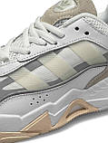 Кросівки жіночі та підліткові Adidas Originals Niteball ll White Grey Olive, фото 3