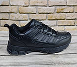 Зимові чоловічі чорні шкіряні кросівки Bona 43 і 44p, фото 2