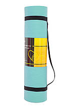 Килимок спортивний Cornix NBR 183 x 61 x 1 см для йоги та фітнесу XR-0248 Mint, фото 2