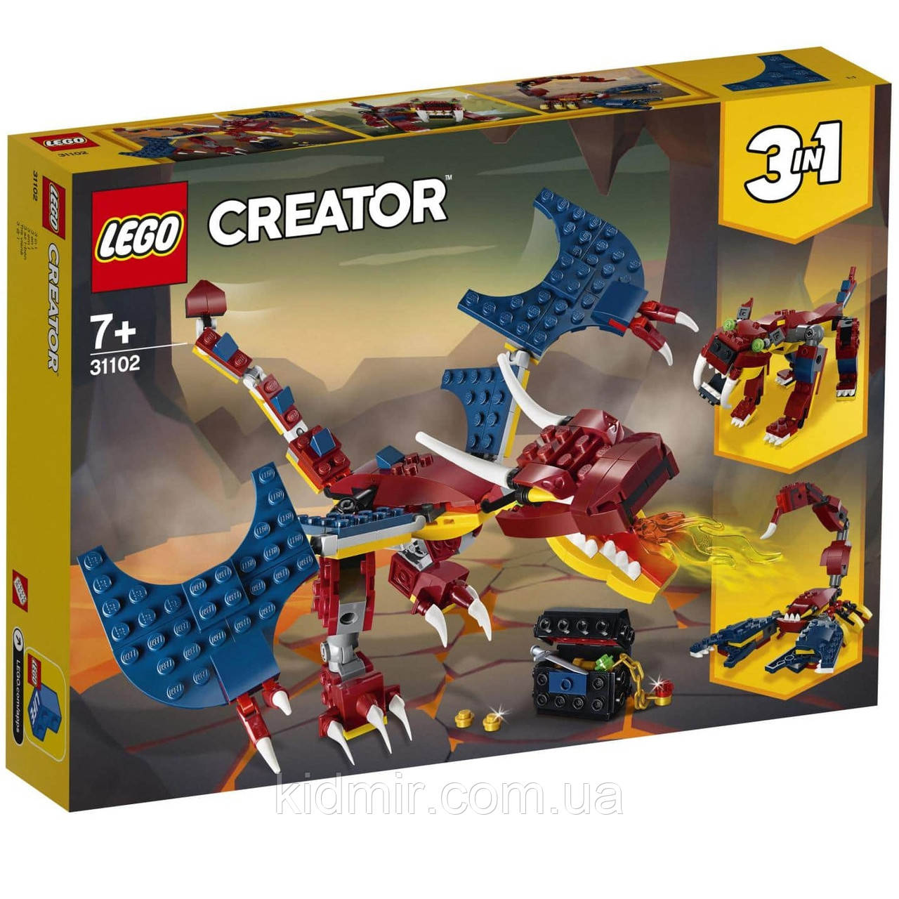 Конструктор LEGO Creator 31102 Вогняний дракон