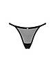 Трусики жіночі еротичні Obsessive Celia Noir crotchless thong M/L, фото 5