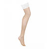 Панчохи білі Obsessive Heavenlly stockings XS/S, фото 3