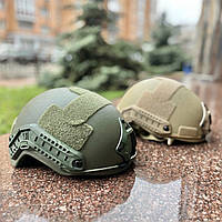 Шлем Каска с наушниками М32 КОМПЛЕКТ FAST Helmet МL военный шлем крепление чебурашки