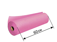 Простынь в рулоне 0.6х100 м - Medium - Розовая