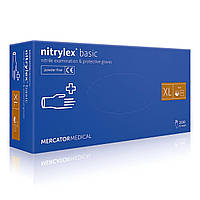 Нитриловые перчатки XL (9-10) - Nitrylex®, плотность 3.2 г. - PF PROTECT / basic - Синие (100 шт)