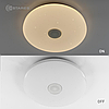 Керована музична світлодіодна люстра A-PLAY RGB 40W R APP Luminaria з динаміком і додатком для смартфону 330-WHITE/WHITE-220-IP20, фото 10